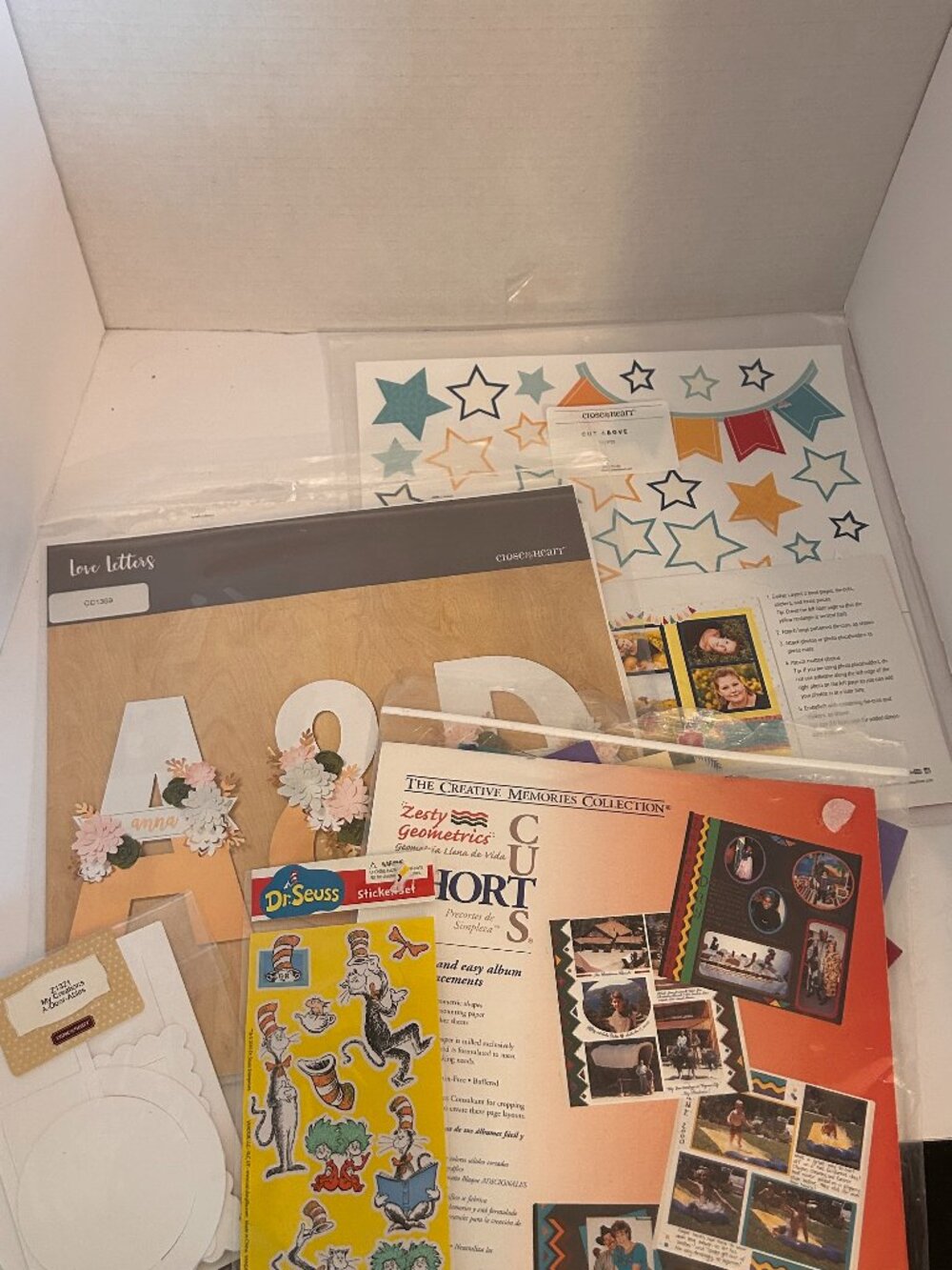 Scrapbooking Craft Lot Close To My Heart Creative Memories Stickers Die Cuts